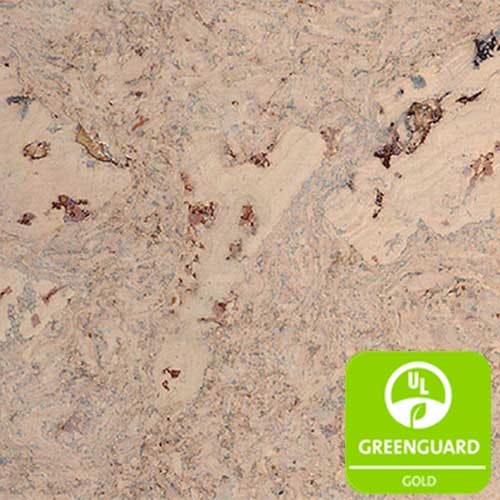 Floating Cork Floor Planks: Marble White